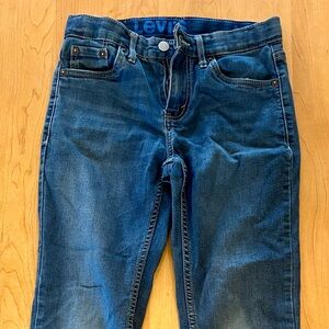 Levi's Kids Blue Denim Jeans 502 12 regular waist 26 inseam 27